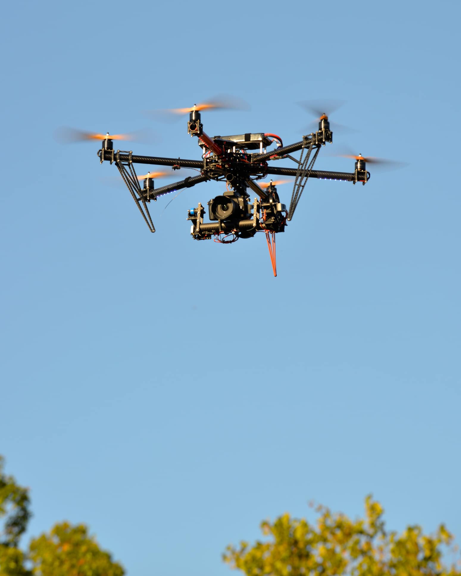a helicopter flying in the air