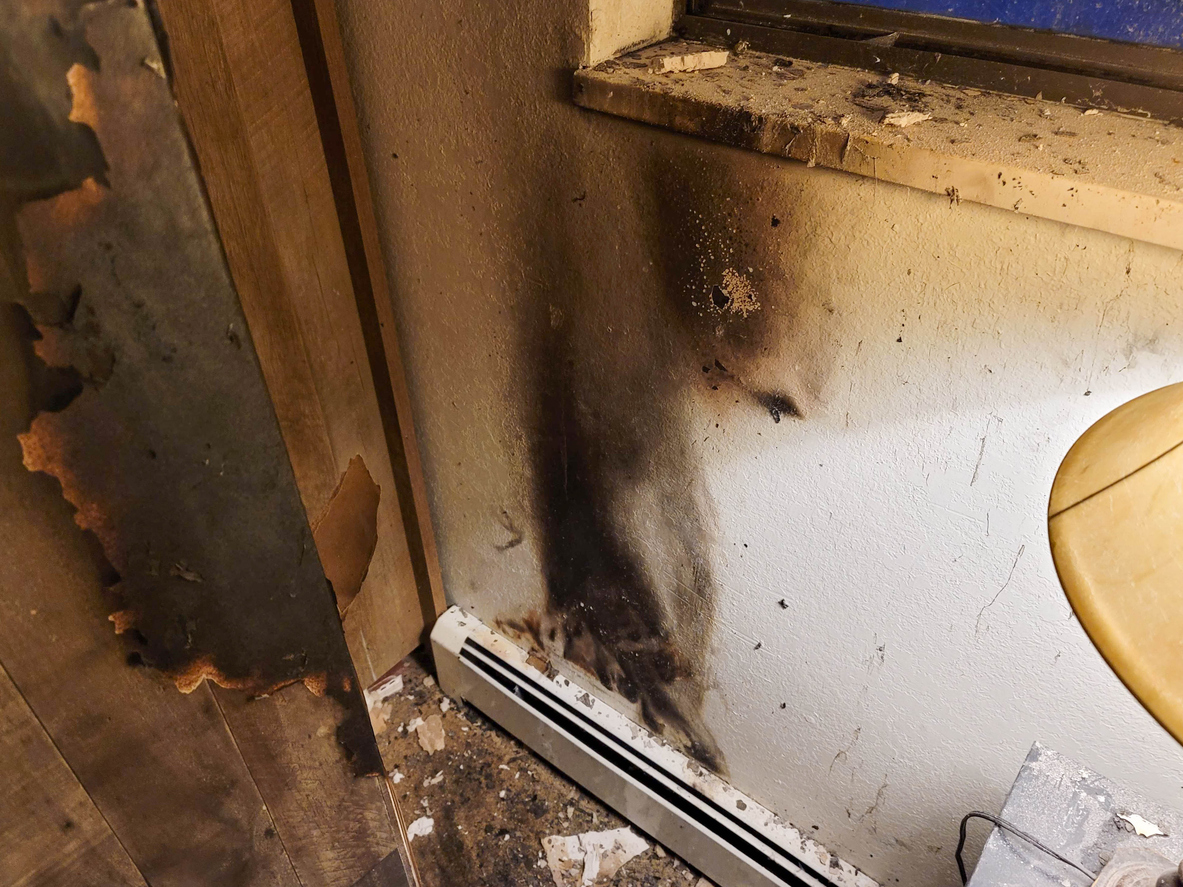 a dirty old room